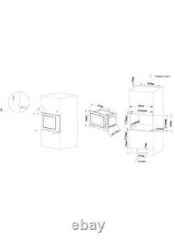 ElectriQ 25L Built-In Microwave Stainless Steel with Mirror Do eiQMOBISOLO25MD