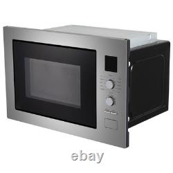 ElectriQ 25L Built-in Combi Microwave Oven with Grill Stainless eiQMOCGBI25SS