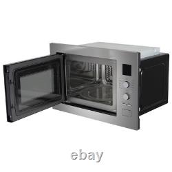 ElectriQ 25L Built-in Combi Microwave Oven with Grill Stainless eiQMOCGBI25SS