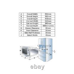 ElectriQ 25L Built-in Combi Microwave Oven with Grill Stainless eiQMOCGBI25SS