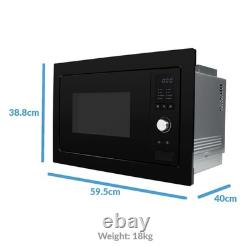 ElectriQ 25L Built in Integrated Standard Solo Microwave in Black