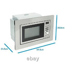 ElectriQ Built-In Microwave with Grill Stainless Steel EIQMOGBI20