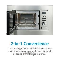 ElectriQ Built-In Microwave with Grill Stainless Steel EIQMOGBI20