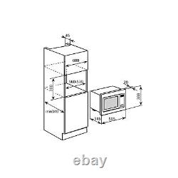 ElectriQ Built-In Microwave with Grill Stainless Steel EIQMOGBI20