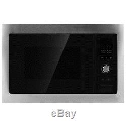 ElectriQ Deluxe 25 Litre Built-in Microwave Stainless Steel & Black