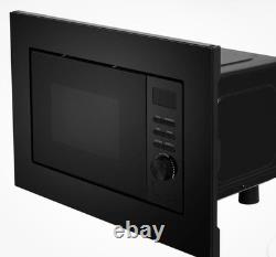 ElectriQ EIQMOB20BLACK Digital Microwave 20L 800W Brand New, cracks on frame