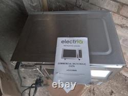 Electriq Programmable 25l Commercial Microwave 1000w In Stainless Steel To Inclu