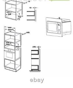 Ex Display Cookology IM20LSS 20L 800W 60cm Integrated Built-in Microwave Ex5