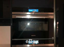 Ex-display Siemens iQ700 CM678G4S6B compact oven with microwave