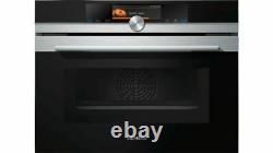 Ex-display Siemens iQ700 CM678G4S6B compact oven with microwave