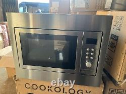 Exdemo Cookology BIM25LWO 900W 60cm 25L Built-in Microwave Grill Stainless Steel