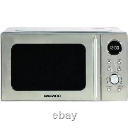 Freestanding Microwave Oven In Silver With Defrost, 20L, 700W Daewoo SDA2090