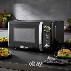 GEEPAS 1.8L Kettle 4 Slice Bread Toaster & 20 L 700W Digital Microwave Oven