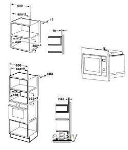 GRADED Cookology Integrated Microwave in Black Built-in IM20LBK 20 Litre