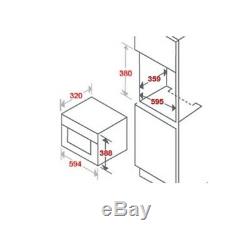 GRADED Cookology Integrated Microwave in Black Built-in IM20LBK 20 Litre