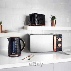 Goodmans Black and Copper Textured Effect Microwave, Toaster or Kettle