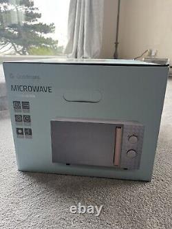 Goodmans Diamond White and Rose Gold Microwave Capacity 20L Mirror Finish