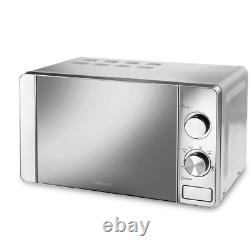 Goodmans Stainless Steel Microwave Capacity Easy to use manual controls