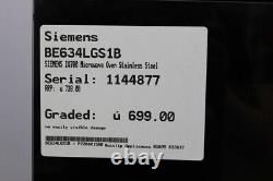 Graded BE634LGS1B SIEMENS IQ700 Microwave Oven Stainless Steel 279473