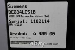 Graded BE634LGS1B SIEMENS IQ700 Microwave Oven Stainless Steel 287733
