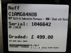 Graded C1AMG84N0B NEFF Built-In Combination Microwave 900W Bl 257614