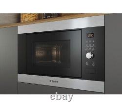 HOTPOINT MF25G Built-in Microwave with Grill Black & Stainless Steel