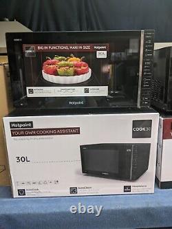 HOTPOINT Solo Microwave 900 W 30 litres MWH 301 B Black NEW