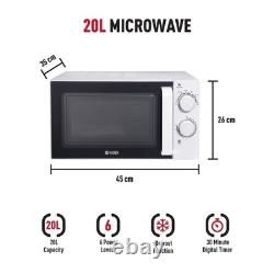 Haden 195678 20L Freestanding Solo Microwave Oven 700W Stainless Steel 195678