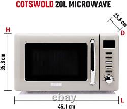 Haden 20l Cotswold Putty Microwave 800w Digital Stainless Steel Microwave