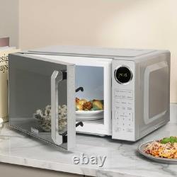 Haden 23L Touch Control Microwave, Silver, 900W, Child Lock, Mirror Finish