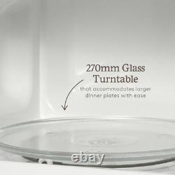 Haden 23L Touch Control Microwave, Silver, 900W, Child Lock, Mirror Finish