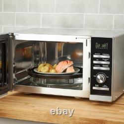 Haden 25L Combination Microwave Oven with Grill, 8 Auto Cook Menus 900W Silver