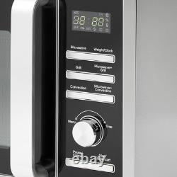 Haden 25L Combination Microwave Oven with Grill, 8 Auto Cook Menus 900W Silver