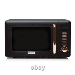Haden Black & Copper 20L Microwave 800W, 5 Power Levels, Digital Display