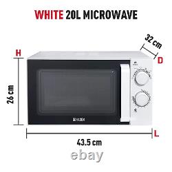 Haden Chester Microwave Defrost, Reheat & Cooking Functions, 700W, 20L, White