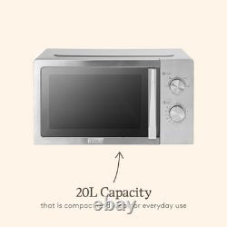 Haden Microwave Oven 20L 800W 5 Power Levels Stainless Steel