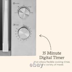 Haden Microwave Oven 20L 800W 5 Power Levels Stainless Steel