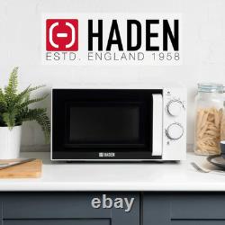 Haden Stainless Steel Interior Microwave Oven 20L White Microwave, 700W with 6