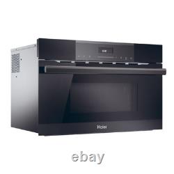 Haier HWO38MG6HXBD/UK Built-In Microwave 38L Touch Control WiFi hOn App Black