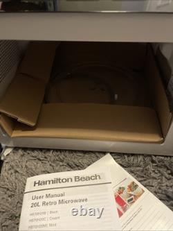 Hamilton Beach 20L Retro Microwave 700W, Black- HB70H20B