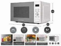 Hamilton Beach Countertop Microwave 30L 950W Silver Timer Defrost 8 Settings
