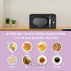 Hamilton Beach Microwave, 20L, 700W, Retro, Digital LED Display, 8 Pre-Set Progr