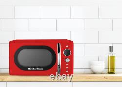 Hamilton Beach Microwave, 20L, 700W, Retro, Digital LED Display, 8 Pre-Set Progr