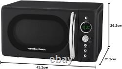 Hamilton Beach Microwave, 20L, 700W, Retro, Digital LED Display, 8 Pre-Set Progr