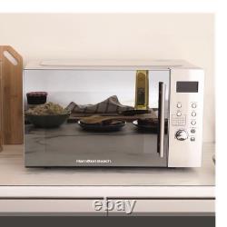 Hamilton Beach Microwave Oven 30L 900W Grill Convection Silver Stainless Steel