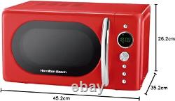 Hamilton Beach Retro Red Microwave 700W 20L Microwave Oven HHB70H20R
