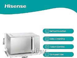 Hisense 700 Watts 20 Litre Silver Digital Solo Microwave Oven With 800W Grill