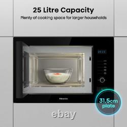 Hisense Built-In 900W Microwave & Grill Black HB25MOBX7GUK