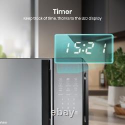 Hisense H20MOMBS4HGUK 700 Watt 20 Litres Free Standing Microwave Mirror Black