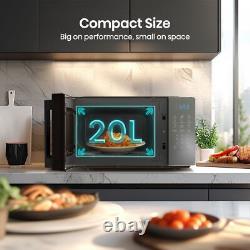 Hisense H20MOMBS4HGUK 700 Watt 20 Litres Free Standing Microwave Mirror Black